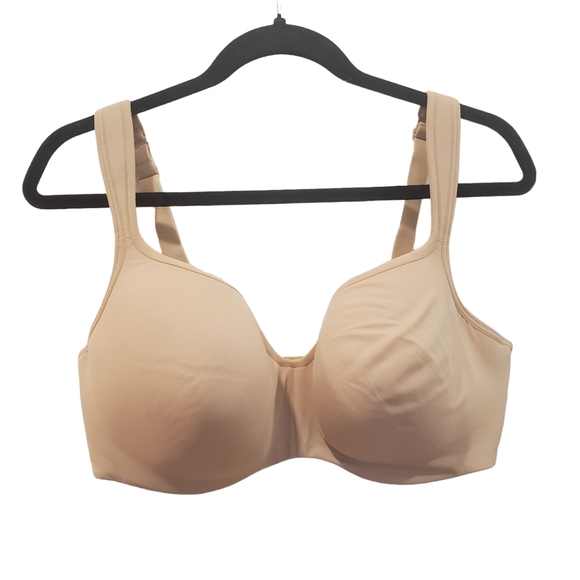 Cacique 38F Lane Bryant Lightly Lined Balconette Bra Cream Beige Nude - Picture 1 of 6